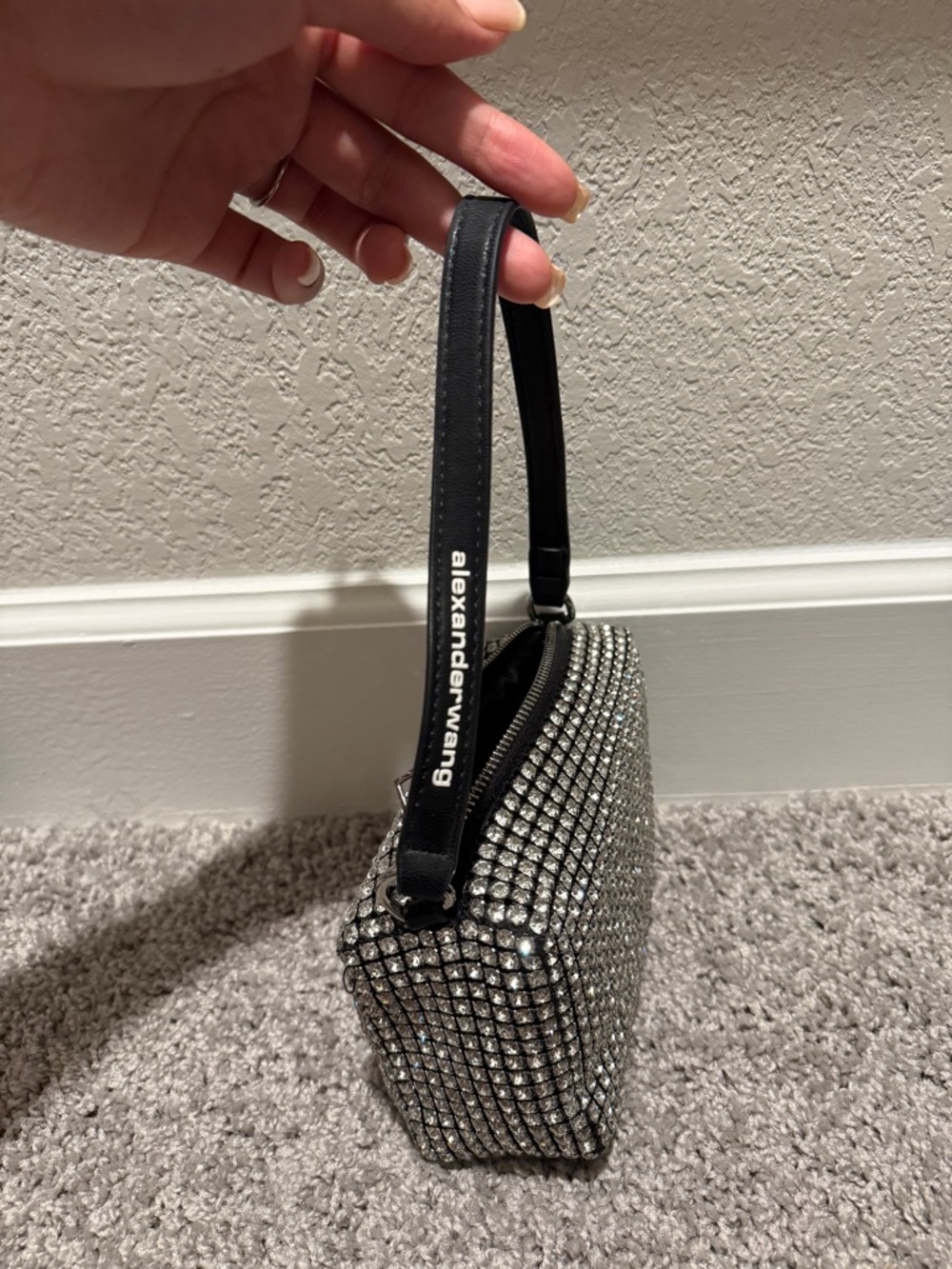 Alexander Wang Silver Crystal Bag